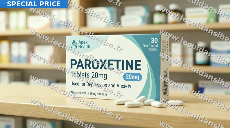 Paroxétine 20mg — tout comprendre avant de commander — prix : 0,68€ en France